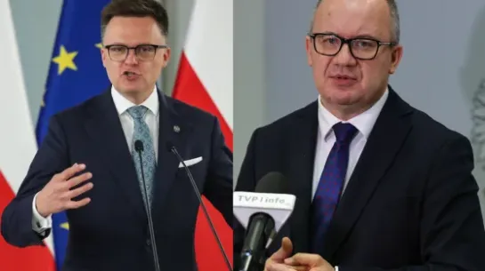 Szymon Hołownia (L) i Adam Bodnar (P). Fot. PAP/Tomasz Gzell/Marian Zubrzycki