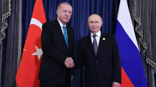 Recep Tayyip Erdogan i Władimir Putin Fot. PAP/EPA/ALEXANDER KAZAKOV/SPUTNIK/KREMLIN POOL