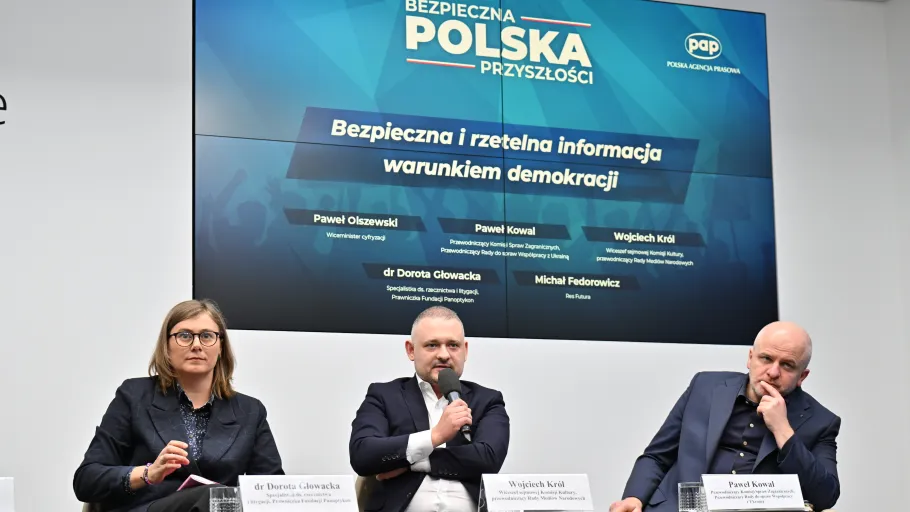 Debata Bezpieczeństwo Demokracji w Centrum Prasowym PAP