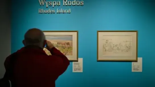 Wystawa czasowa "Malczewski w Anatolii" - rysunki z kolekcji Lanckorońskich w Zamku Królewskim na Wawelu w Krakowie. Fot. PAP/Art Service
