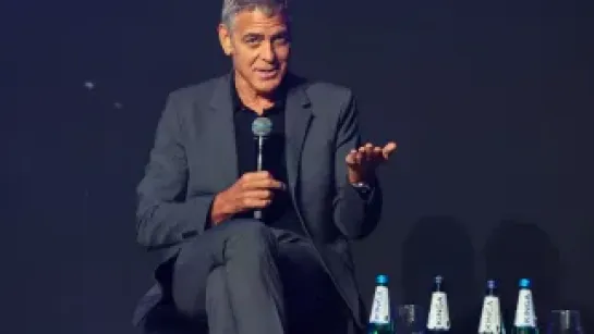 Amerykański aktor, reżyser, producent filmowy i działacz humanitarny George Clooney. Fot. PAP/Marian Zubrzycki