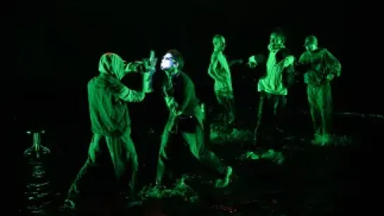 Próba medialna musicalu "Little" w reżyserii Małgorzaty Wdowik  w Centrum Sztuk Performatywnych "Piekarnia" Instytutu Grotowskiego we Wrocławiu. Fot. PAP/Maciej Kulczyński